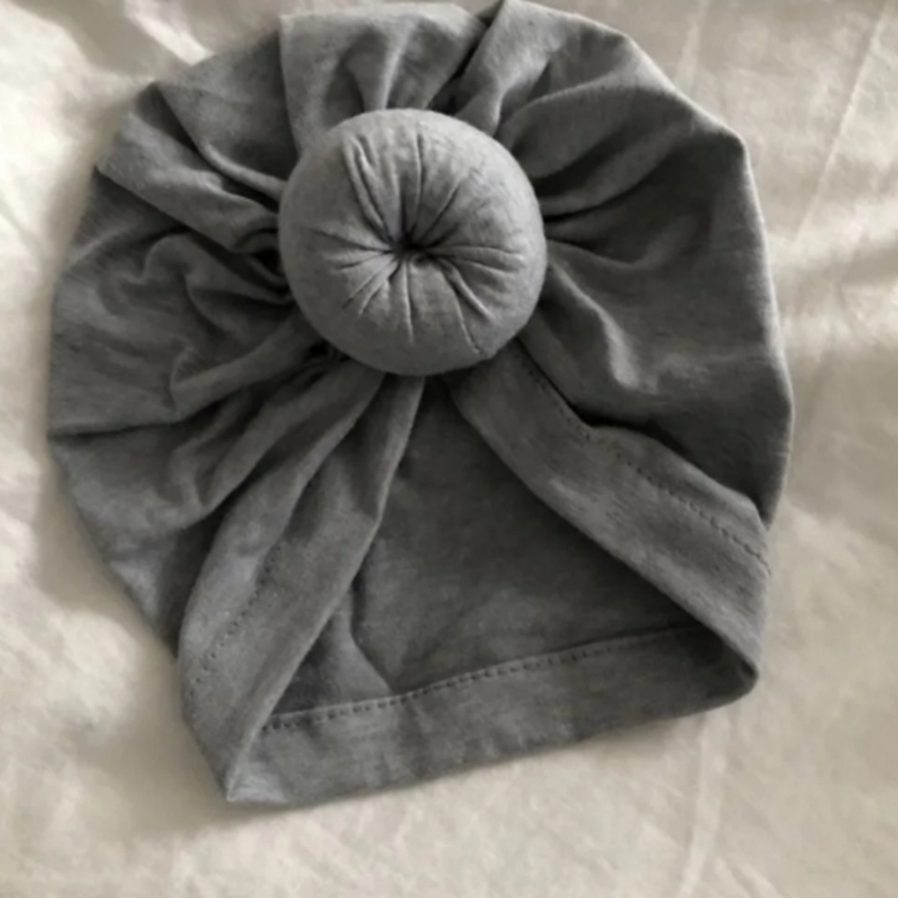 Kids Grey knotted Turban